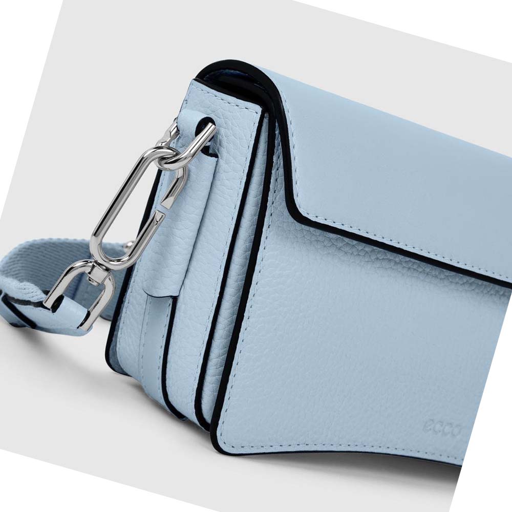 Women's Ecco TEXTUREBLOCK PINCH COMPACT Handbag Blue | Canada 338DFM